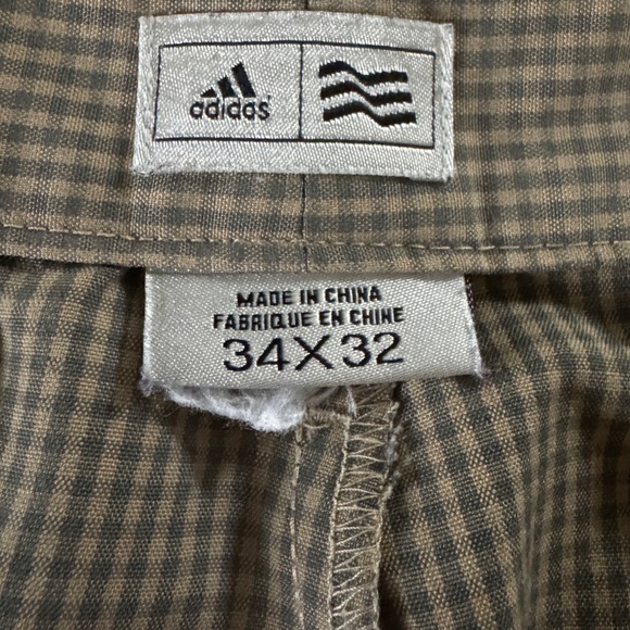 ADIDAS Checkered Golf Pant, Navy/Beige - Picture 2 of 3